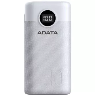 ADATA PowerBank AP10000 - externí baterie pro mobil/tablet 10000mAh, bílá (37Wh) USB-C ADATA PowerBank AP10000 - externí baterie pro mobil/tablet 10000mAh, bílá (37Wh) USB-C