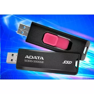 ADATA Externí SSD 1TB SC610, USB-A 3.2, černá