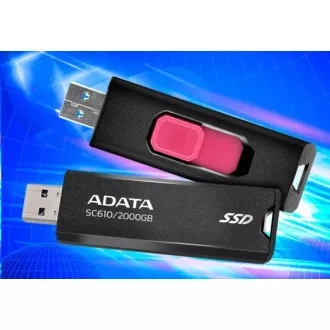 ADATA Externí SSD 1TB SC610, USB-A 3.2, černá