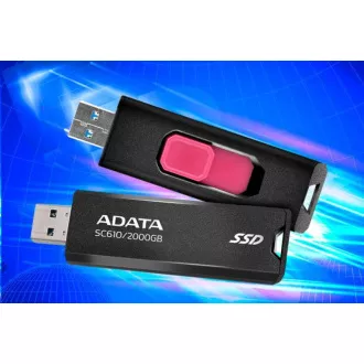 ADATA Externí SSD 2TB SC610, USB-A 3.2, černá