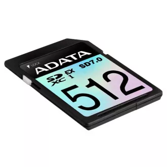 ADATA SDXC karta 512GB Extreme, PCIe Gen3, UHS-I, C10, V30, (R:800/W:700 MB/s)