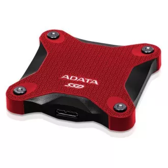 ADATA Externí SSD 512GB SD620, USB Micro-B, USB 3.2 Gen 2, R:520/W:460MB/s, červená