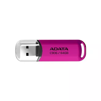 ADATA Flash Disk 64GB C906, USB 2.0, růžová