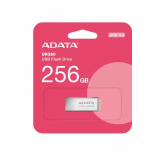 ADATA Flash Disk 256GB UR350, USB 3.2, stříbrno-hnědá