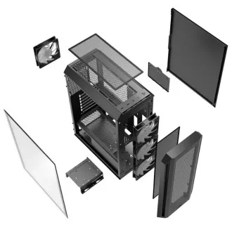 ADATA XPG case VALOR AIR PLUS Mid-Tower, bez zdroje, 4x 120mm Fan, Černá ADATA XPG case VALOR AIR PLUS Mid-Tower, bez zdroje, 4x 120mm Fan, Černá