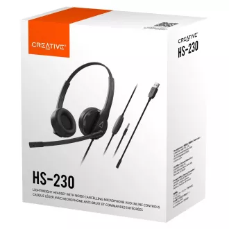 Creative HS-230 sluchátka USB/jack