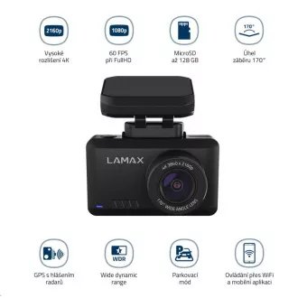 LAMAX T10 4K GPS (s hlášením radarů) LAMAX T10 4K GPS (s hlášením radarů)