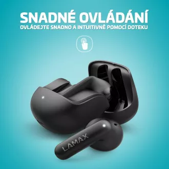 LAMAX Tones1 - bezdrátová sluchátka - černá