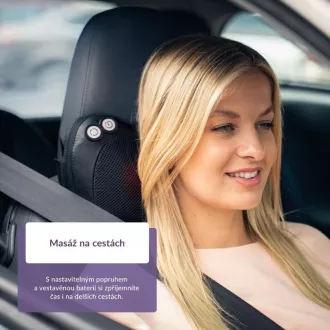 TrueLife RelaxBack B3 Charge - masážní polštář s dobíjecí baterií