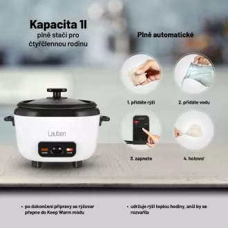 Lauben Rice Cooker Square 1000WB