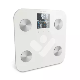 TrueLife FitShape S6 BT - Bioelektrická impedanční bluetooth váha - bílá