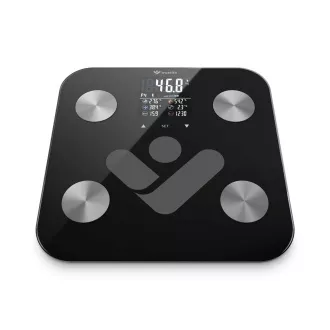TrueLife FitShape S6 BT - Bioelektrická impedanční bluetooth váha - černá