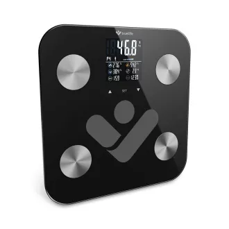 TrueLife FitShape S6 BT - Bioelektrická impedanční bluetooth váha - černá