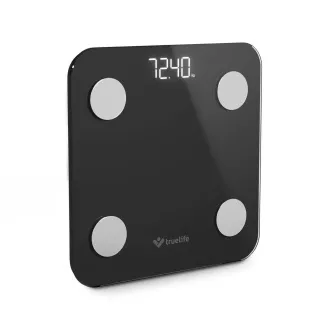 TrueLife FitScale W1 BT Black - bioelektrická impedanční bluetooth váha