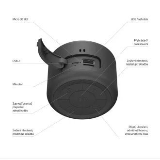 LAMAX Sphere2 Bluetooth reproduktor, USB-C
