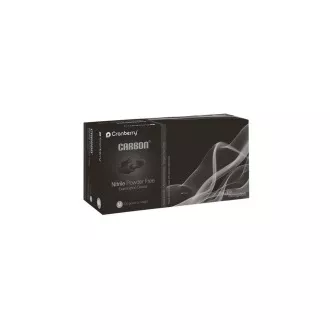 Nitrilové rukavice Cranberry® Carbon, velmi jemné (bez latexu), černé - 200 ks, M Nitrilové rukavice Cranberry® Carbon, velmi jemné (bez latexu), černé - 200 ks, M