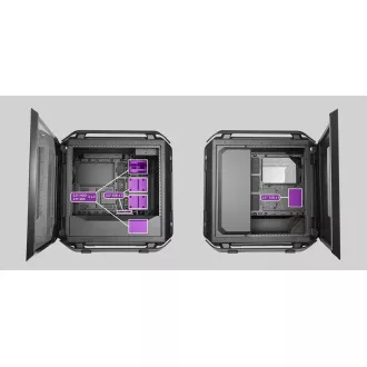 Cooler Master case Cosmos C700P Black, E-ATX, Průhledná bočnice, 3x 140mm Fan, Černá Cooler Master case Cosmos C700P Black, E-ATX, Průhledná bočnice, 3x 140mm Fan, Černá