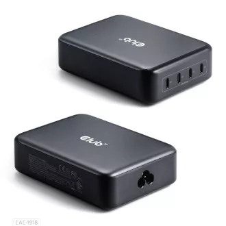Club3D cestovní nabíječka 240W GaN technologie, 4xUSB-C, PPS + PD 3.1 Support