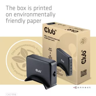 Club3D cestovní nabíječka 240W GaN technologie, 4xUSB-C, PPS + PD 3.1 Support