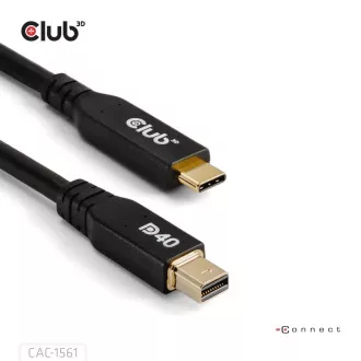 Club3D Kabel USB-C na MiniDisplayPort 2.1, 8K30Hz, DSC1.2, UHBR10, 2m
