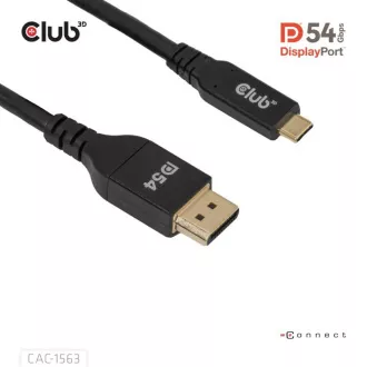 Club3D Kabel USB-C na DisplayPort 2.1 DP54 Bi-Directional, 8K120Hz, 4K480Hz, 2m