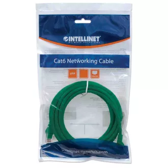 Intellinet Patch kabel Cat6 UTP 15m zelený, cca