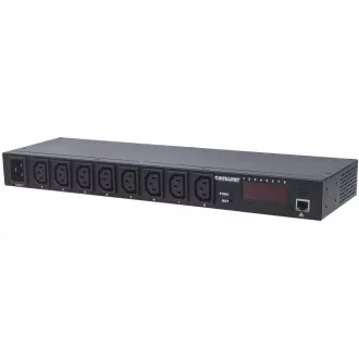 Intellinet rozvodný panel PDU, 8x C13 zásuvka, rack 1U, odpojitelný kabel 16A, monitoring Intellinet rozvodný panel PDU, 8x C13 zásuvka, rack 1U, odpojitelný kabel 16A, monitoring