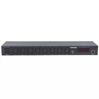 Intellinet rozvodný panel PDU, 8x C13 zásuvka, rack 1U, odpojitelný kabel 16A, monitoring Intellinet rozvodný panel PDU, 8x C13 zásuvka, rack 1U, odpojitelný kabel 16A, monitoring