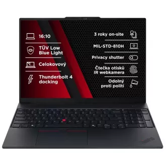 LENOVO NTB ThinkPad E16 G3 - Ultra7 255H, 16" WUXGA, 32GB, 1TBSSD, IRcam, W11P