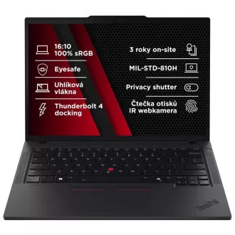 LENOVO NTB Thinkpad T14 AMD G6 - Ryzen7 AI PRO 350, 14" 2.8K OLED Touch, 32GB, 1TBSSD, IRcam, W11P