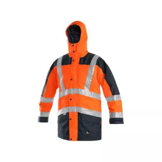Výstražná bunda CXS LONDON, 5v1, pánská, oranžovo-modrá, vel. XL