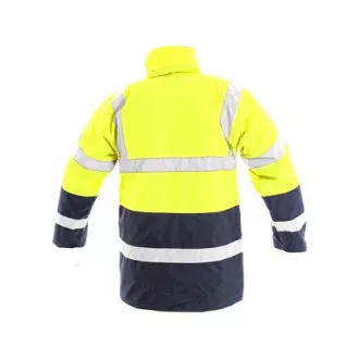 Pánská reflexní bunda OXFORD, žluto-modrá, vel. M