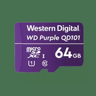 WD MicroSDXC karta 64GB Purple WDD064G1P0C Class 10, 16 TBW