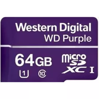 WD MicroSDXC karta 64GB Purple WDD064G1P0C Class 10, 16 TBW