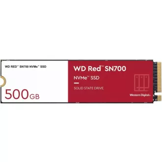 WD RED SSD NVMe 500GB PCIe SN700 Powered by SanDisk, Geb3 8GB/s, (R:3430/W:2600 MB/s) TBW 1000