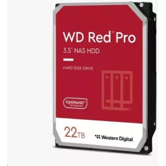 WD RED Pro NAS WD221KFGX 22TB, SATA III 3.5", 512MB 7200RPM, 265MB/s, CMR