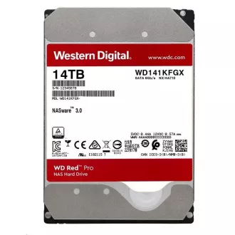 WD RED Pro NAS WD142KFGX 14TB, SATA III 3.5", 512MB 7200RPM, 255MB/s, CMR