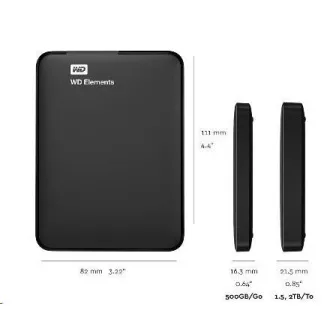 WD Elements Portable 6TB, Externí HDD, USB 3.0, černá