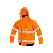 Pánská reflexní bunda LEEDS, zimní, oranžová, vel. 3XL