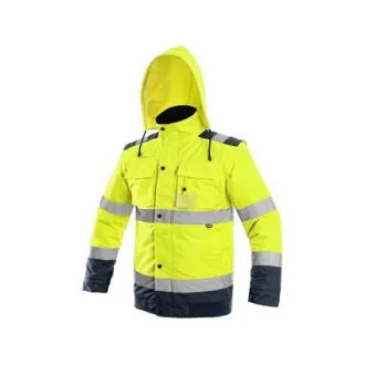 Bunda CXS LUTON, výstražná, pánská, žluto-modrá, vel. 5XL Bunda CXS LUTON, výstražná, pánská, žluto-modrá, vel. 5XL
