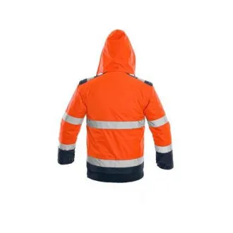 Bunda CXS LUTON, výstražná, pánská, oranžovo-modrá, vel. M Bunda CXS LUTON, výstražná, pánská, oranžovo-modrá, vel. M