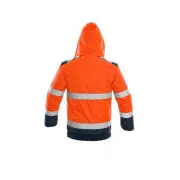 Bunda CXS LUTON, výstražná, pánská, oranžovo-modrá, vel. L
