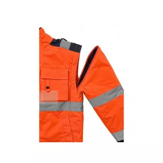 Bunda LUTON, výstražná, oranžovo-modrá, vel. 3XL