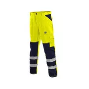 Kalhoty CXS NORWICH, výstražné, pánské, žluto-modré, vel. 54