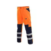 Kalhoty CXS NORWICH, výstražné, pánské, oranžovo-modré, vel. 48