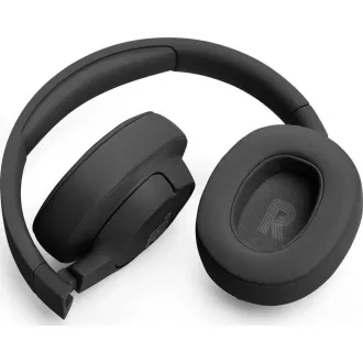 JBL Tune 720BT Black bezdrátová sluchátka přes uši, Bluetooth 5.3, až 76 hodin a rychlé dobití, černá