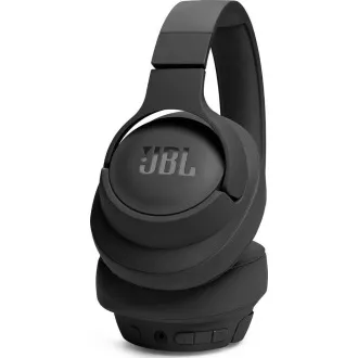 JBL Tune 720BT Black bezdrátová sluchátka přes uši, Bluetooth 5.3, až 76 hodin a rychlé dobití, černá