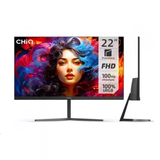CHiQ 22" UltraSlim monitor 22F650 FHD, 100 Hz, Frameless, černý