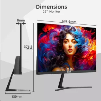 CHiQ 22" UltraSlim monitor 22F650 FHD, 100 Hz, Frameless, černý