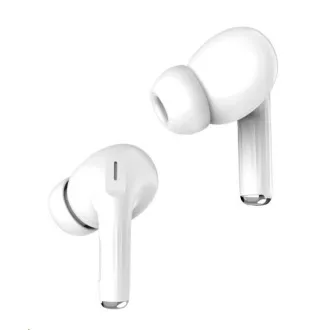 WG - Bluetooth sluchátka WG AirFlex 9 s displejem, Avatar, ANC, bílá